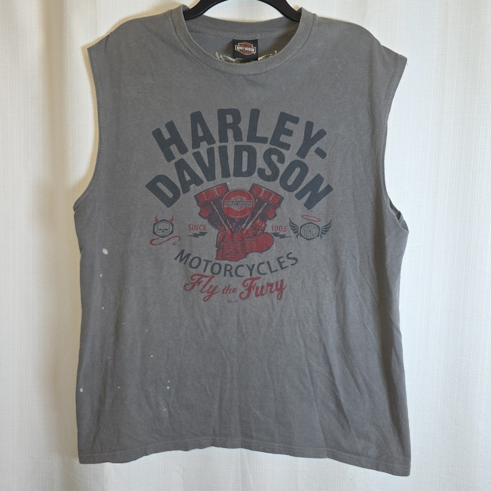 Harley-Davidson Surf City Columbia SC Muscle Tank Shirt L